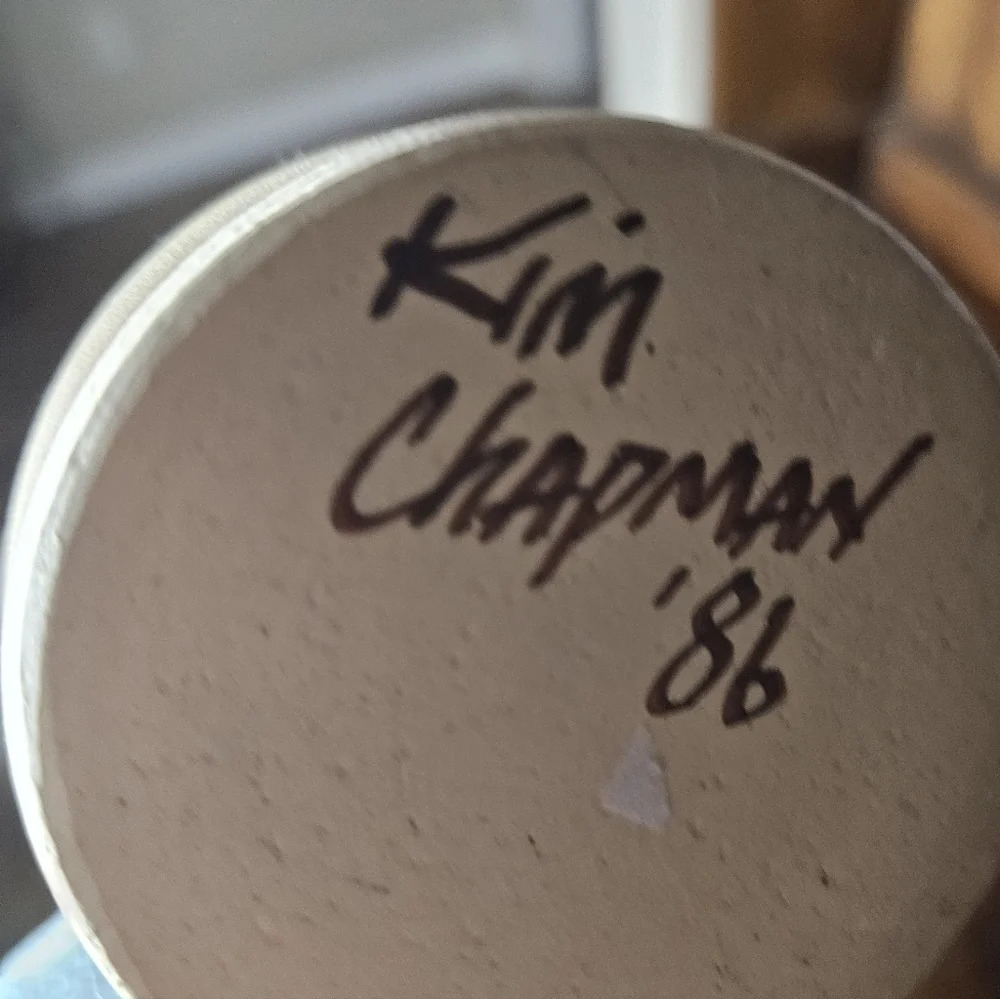 Studio Pottery By Kim Chapman Handmade Art Pottery 1986.